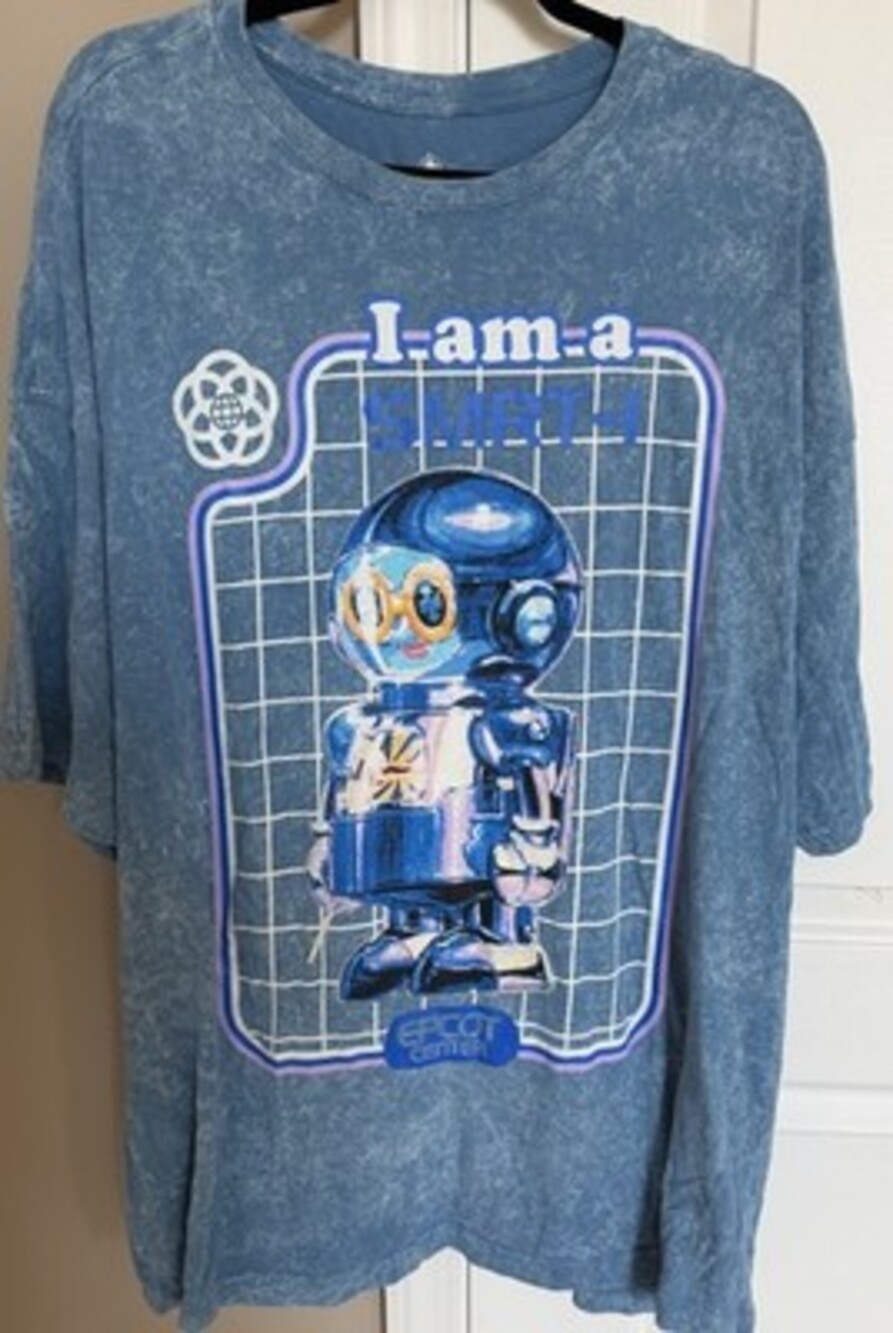 Disney EPCOT Center I Am A SMRT-1 Communicore Acid Wash T-Shirt Size XL